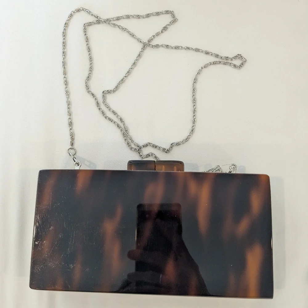 Sea Lily Tortoiseshell Clutch Bag - Picture 7 of 9